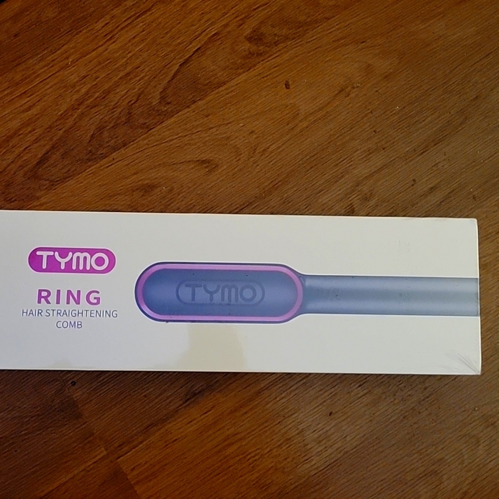 TYMO Ring Hair Straightener Comb 5 temp matte black fast heating anti scald New